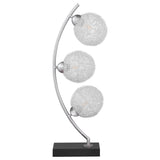 Claudia Black 30-inch Woven Spherical Metal Table Lamp from Coaster - Luna Furniture