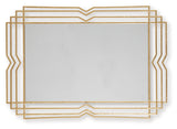 Claybrook Gold Finish Accent Mirror from Ashley - Luna Furniture