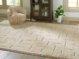 Clayman Beige/Brown Extra Large Rug from Ashley Furniture - Luna Furniture