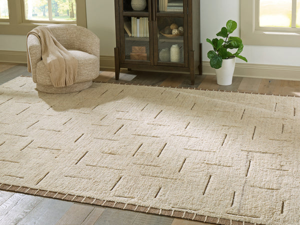 Clayman Beige/Brown Extra Large Rug