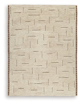 Clayman Beige/Brown Large Rug from Ashley Furniture - Luna Furniture