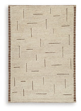 Clayman Beige/Brown Medium Rug from Ashley Furniture - Luna Furniture