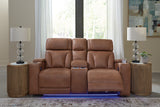 Clean-Slate Sofa, Loveseat and Recliner in Caramel from Ashley - Luna Furniture