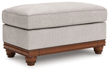 Clearbrooke Sandstone Ottoman from Ashley - Luna Furniture
