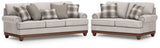 Clearbrooke Sofa and Loveseat in Sandstone from Ashley - Luna Furniture