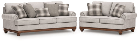 Clearbrooke Sofa and Loveseat in Sandstone from Ashley - Luna Furniture