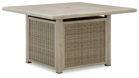 Cliff Trails Beige Fire Pit Table from Ashley - Luna Furniture