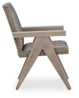 Cliff Trails Beige Outdoor Arm Chair from Ashley - Luna Furniture