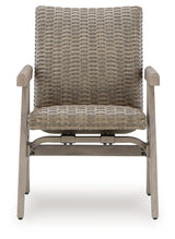 Cliff Trails Beige Outdoor Rocking Arm Chair from Ashley - Luna Furniture