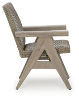 Cliff Trails Beige Outdoor Rocking Arm Chair from Ashley - Luna Furniture