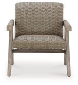 Cliff Trails Beige Outdoor Rocking Lounge Chair from Ashley - Luna Furniture