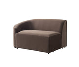 Cloe Coffee Velvet Curved 134" RAF Sectional from Nova Furniture - Luna Furniture