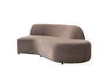 Cloe Coffee Velvet Curved 134" RAF Sectional from Nova Furniture - Luna Furniture