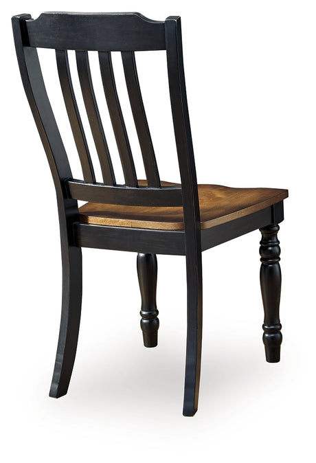 Clorazi Black/Brown Dining Chair, Set of 2 from Ashley - Luna Furniture