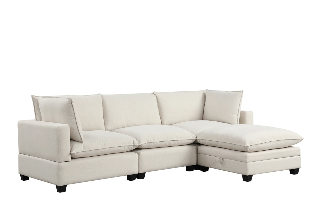 Cloud Beige Modular Sectional with Water Resistant Fabric from Happy Homes - Luna Furniture