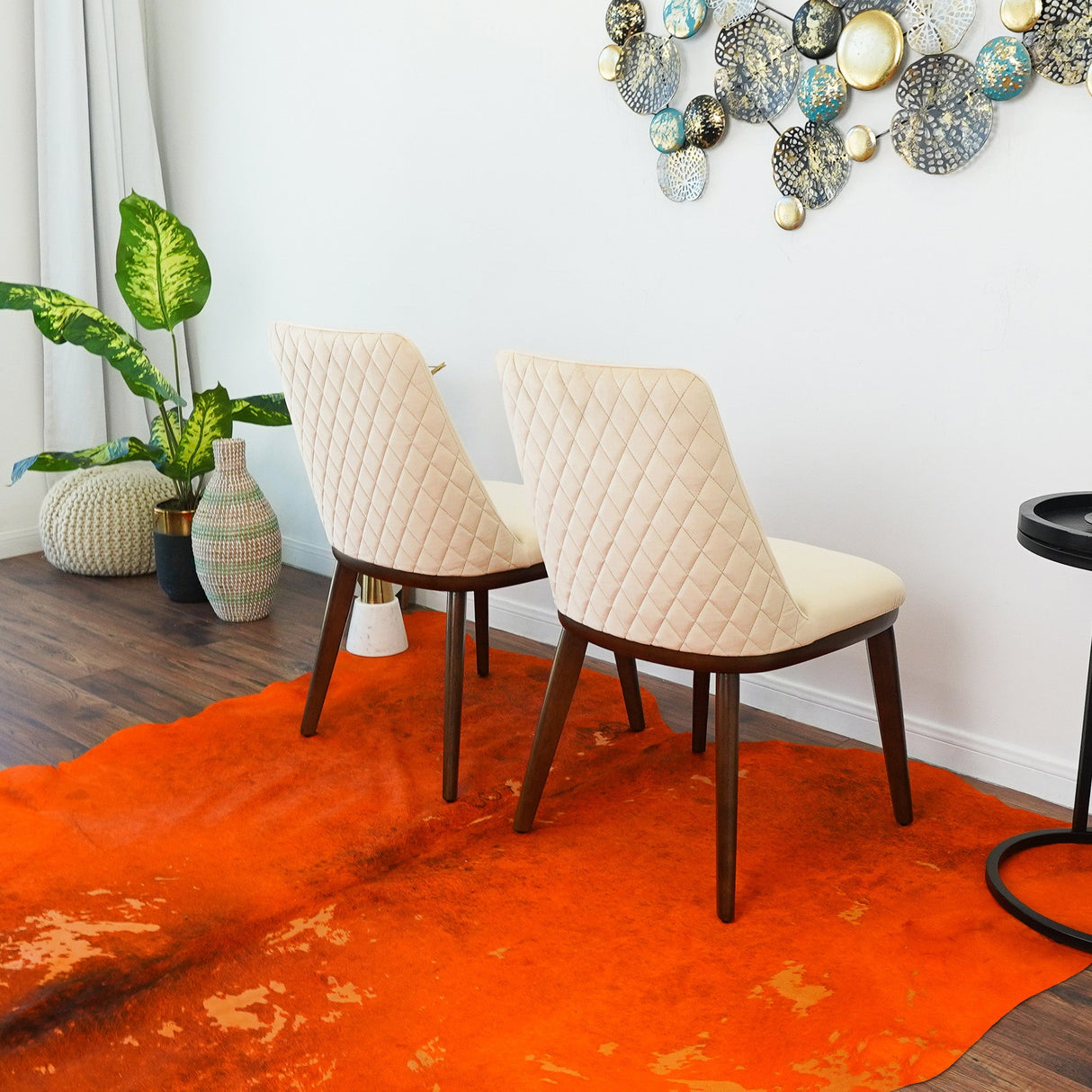 Clove Beige Velvet Dining Chair (Set Of 2) from Midinmod - Luna Furniture