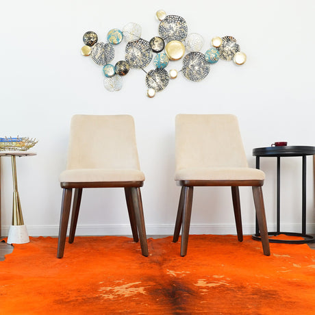 Clove Beige Velvet Dining Chair (Set Of 2) from Midinmod - Luna Furniture