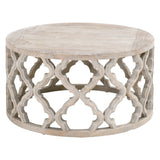 Clover Coffee Table in Smoke Gray Elm from Essentials For Living - Luna Furniture