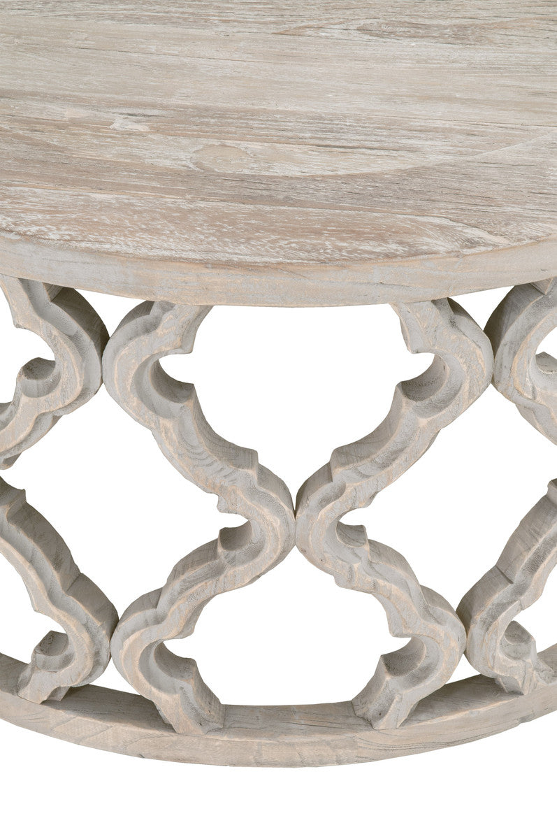 Clover Coffee Table in Smoke Gray Elm from Essentials For Living - Luna Furniture