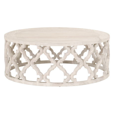 Clover Large Coffee Table in White Wash Elm - Z-R0596
