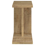 Clower Mango Engineered Wood C-Shaped Sofa Side Table from Coaster - Luna Furniture
