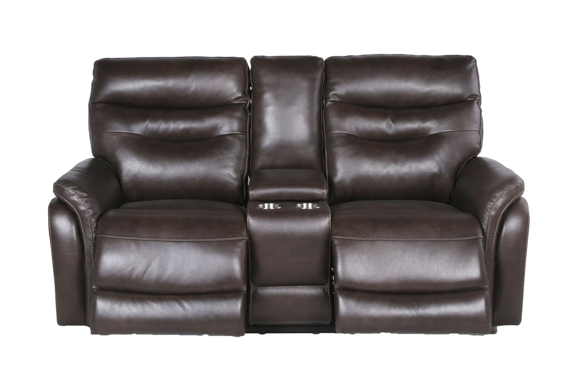 Fortuna Coffee Dual Power Reclining Loveseat from Steve Silver - Luna Furniture