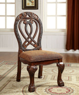 Wyndmere Brown/Cherry Side Chair from Furniture of America - Luna Furniture