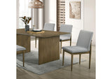 St Gallen Natural Tone/Light Gray 7-Piece Mid-Century Dining Room Set (Table & 6 Chairs)