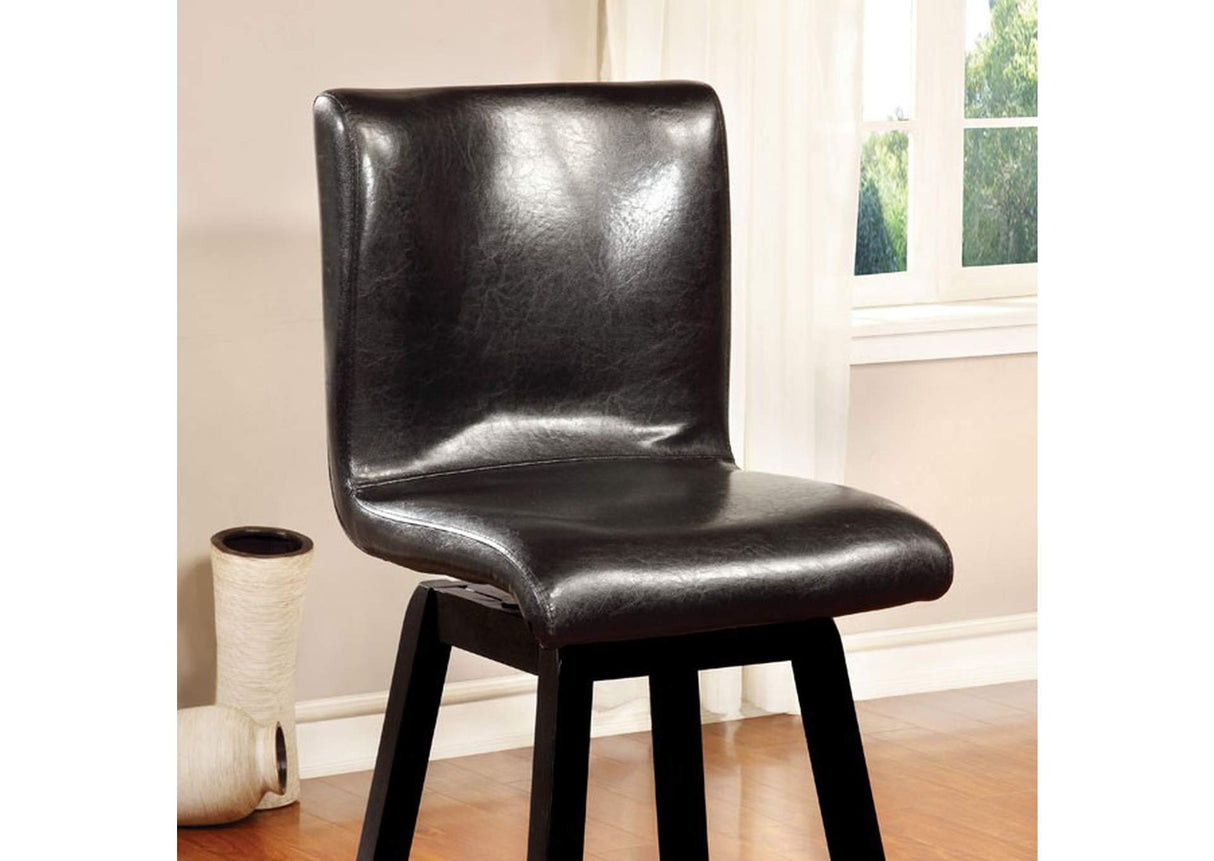 Hurley Black Counter Contemporary Counter Height Set from Furniture of America - Luna Furniture
