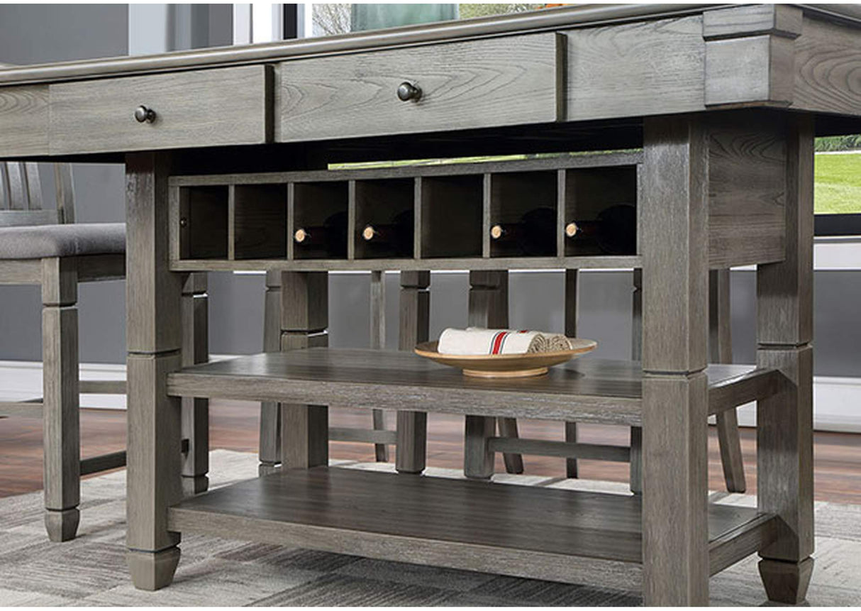 Anaya Gray 7-Piece Counter Hight Set