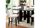 Luminar Black 5-Piece Counter Hight Set