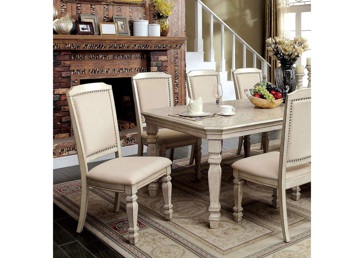 Holcroft Antique White/Ivory 7-Piece Dining Room Set