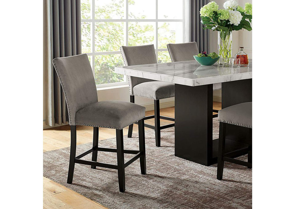 Kian White/Black Counter Hight Table