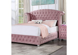 Zohar Pink 4-Piece Full Bedroom Set