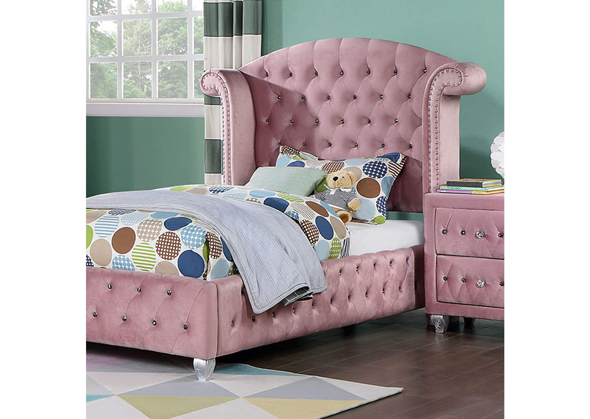 Zohar Pink Twin Bed