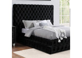 Stefania Black 5 Pc Queen Bedroom Set