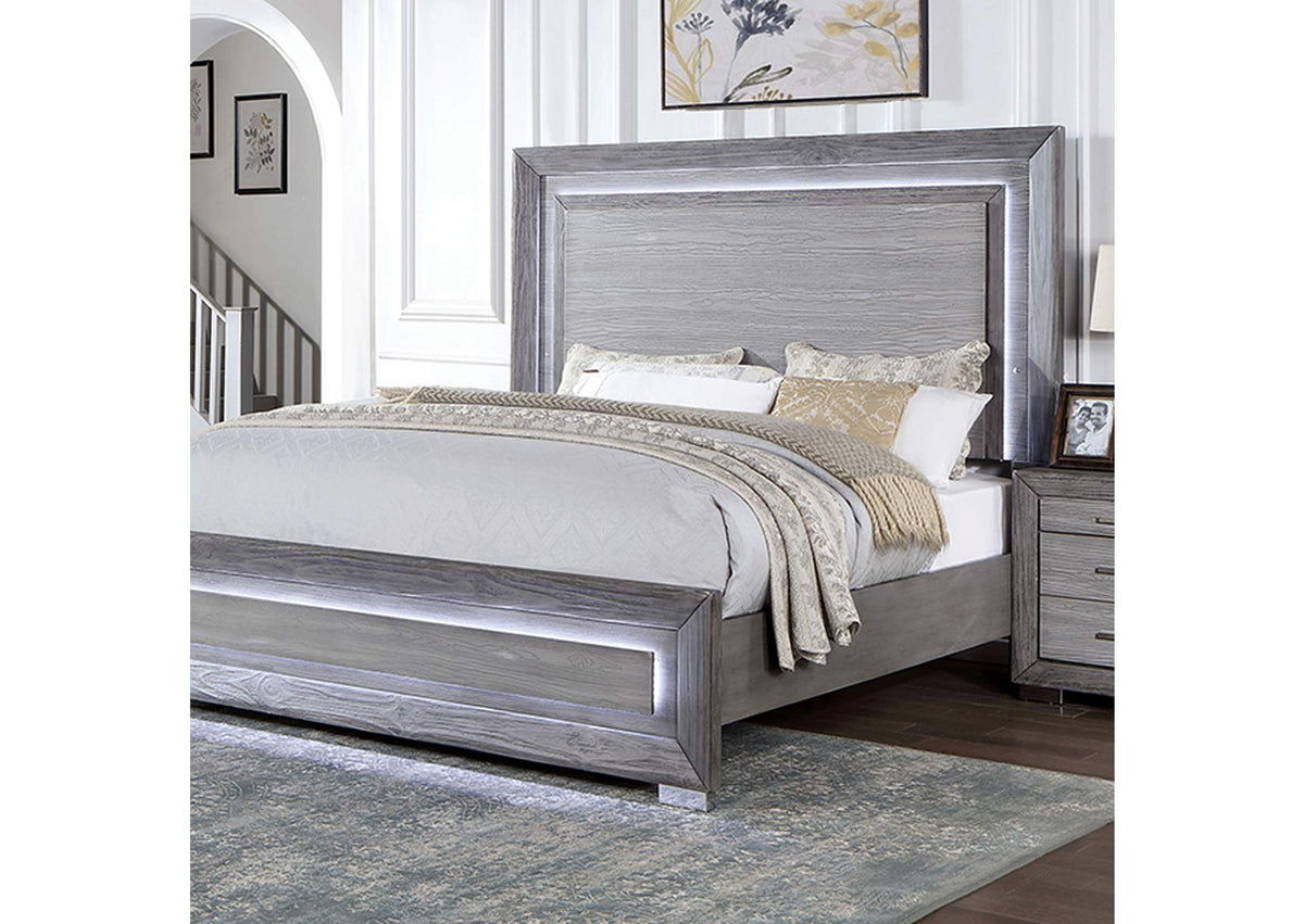 Raiden Gray 5-Piece Queen Bedroom Set