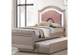 Allie Rose Gold Full Bed from Furniture of America - Luna Furniture