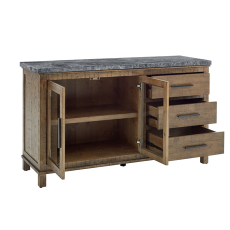 Grayson Gray Marble Top Server from Steve Silver - Luna Furniture