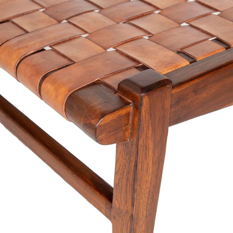 Cody Tan Leather Bench from Midinmod - Luna Furniture