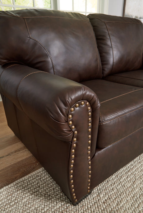 Colleton Sofa and Loveseat in Dark Brown from Ashley Furniture - Luna Furniture