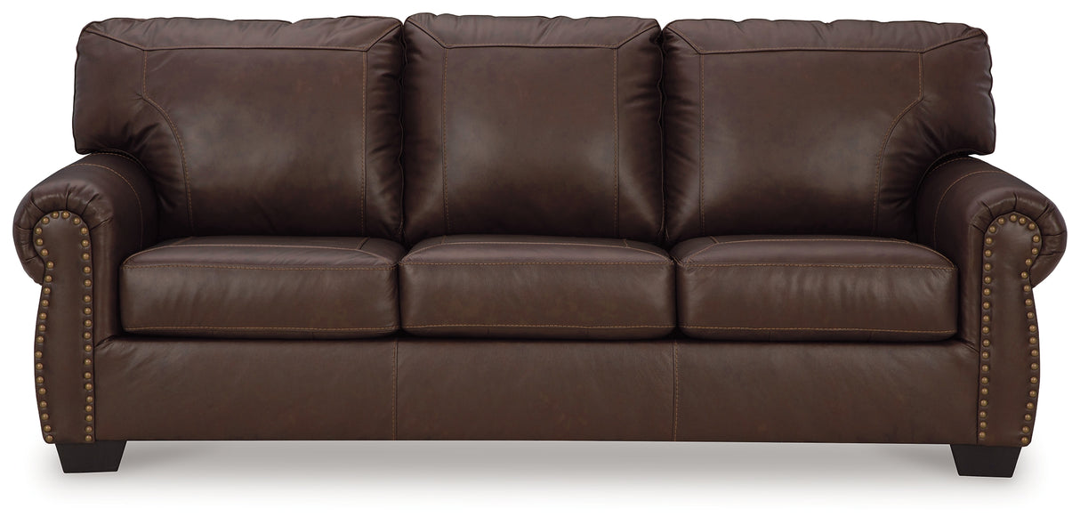 Colleton Sofa, Loveseat and Recliner in Dark Brown from Ashley Furniture - Luna Furniture