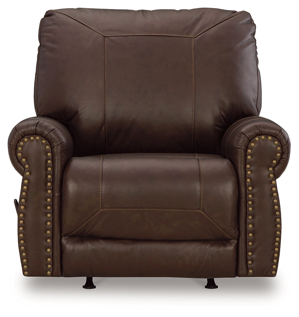 Colleton Sofa, Loveseat and Recliner in Dark Brown from Ashley Furniture - Luna Furniture