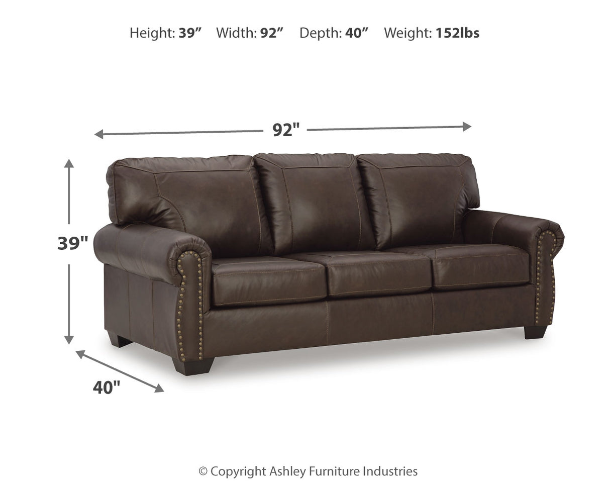 Colleton Sofa, Loveseat and Recliner in Dark Brown from Ashley Furniture - Luna Furniture