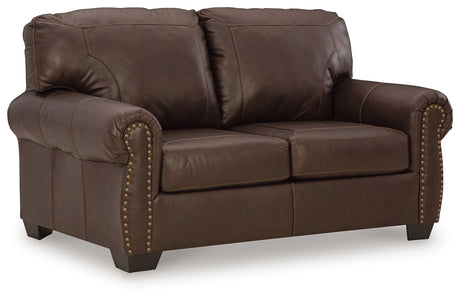Colleton Sofa, Loveseat and Recliner in Dark Brown from Ashley Furniture - Luna Furniture