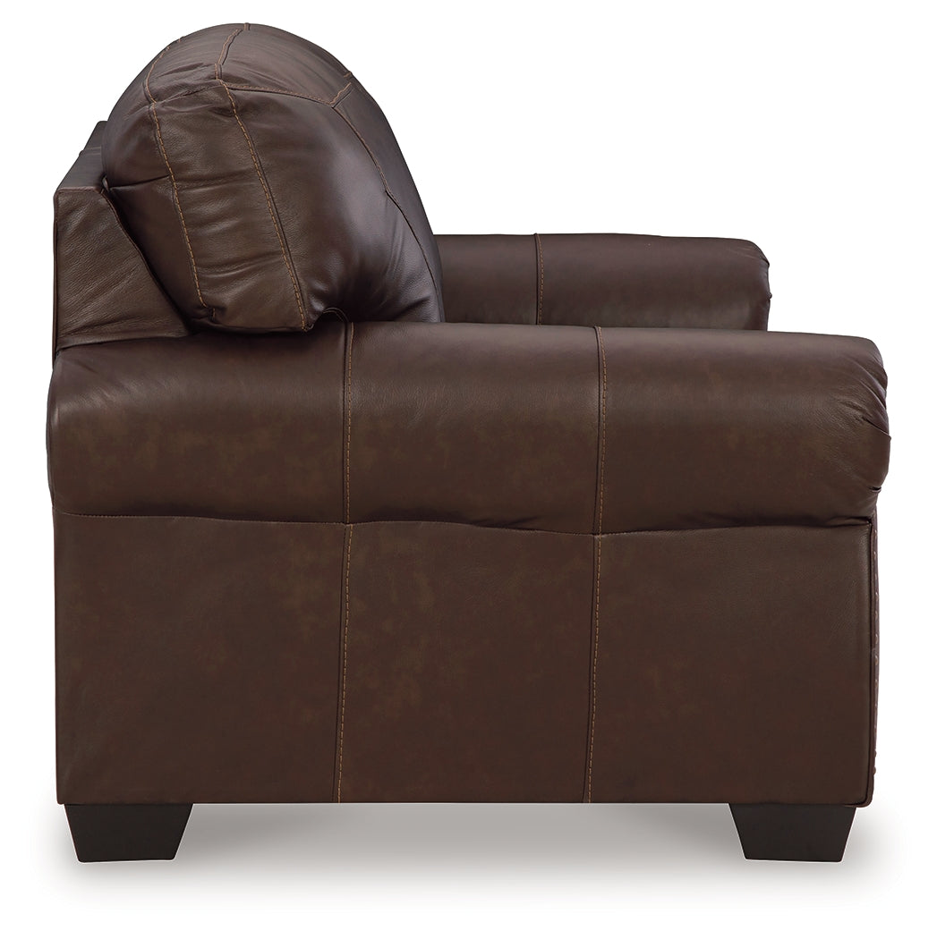 Colleton Sofa, Loveseat and Recliner in Dark Brown from Ashley Furniture - Luna Furniture
