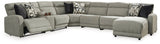 Colleyville Stone 7-Piece Power Reclining Sectional with Chaise from Ashley - Luna Furniture