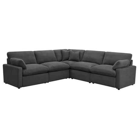 Collins Dark Gray 5-Piece Modular Power Reclining Sectional from Coaster - Luna Furniture