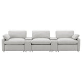 Collins Gray 5-Piece Power Reclining Home Theater Seating from Coaster - Luna Furniture