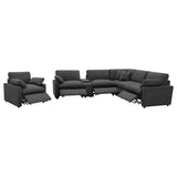 Collins Dark Gray 6-Piece Modular Power Reclining Sectional from Coaster - Luna Furniture